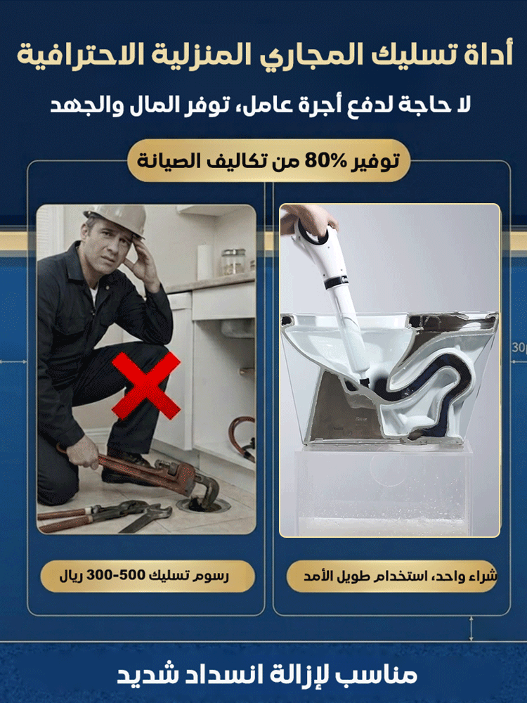 أداة ألمانية عالية الضغط لتسليك انسداد أنابيب الصرف الصحي