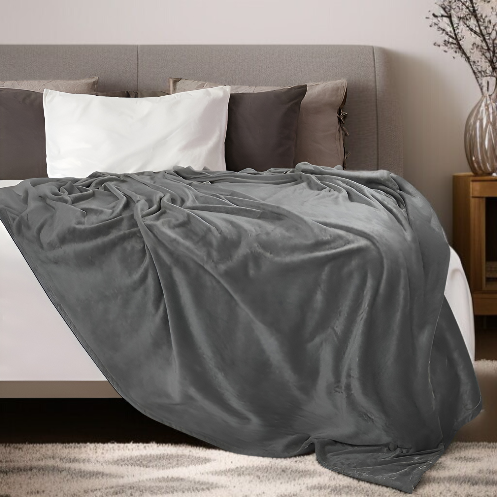 Mikrofaser-Flanell-Kuscheldecke, leichte und luxuriöse Überwurfdecke