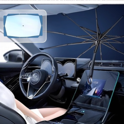 カーサンシェード サンスクリーン断熱開閉式カーウィンドーサンバイザー サンシェードフロントウィンドスクリーンカーサンシェード