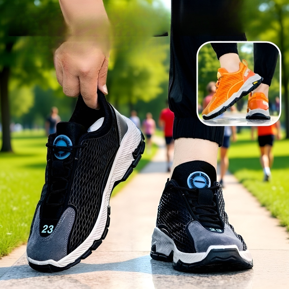 メンズ通気性薄型メッシュアスレチックカジュアルシューズ