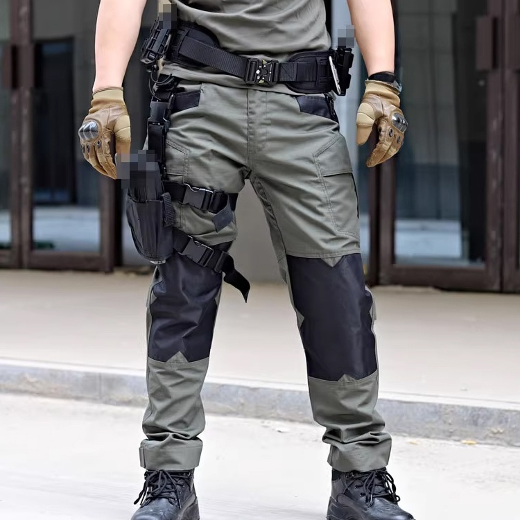 남성용 신축성 방수 전술 바지