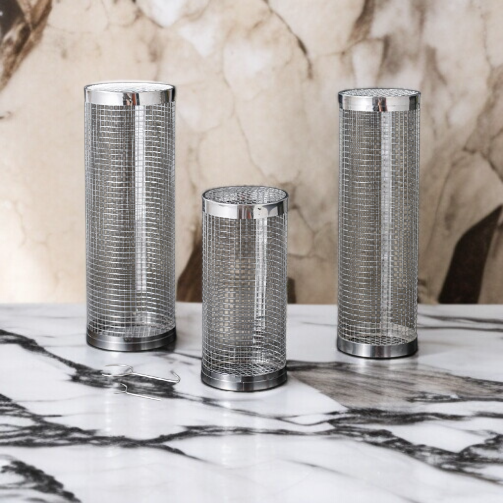 스테인리스 원형 바비큐 케이지