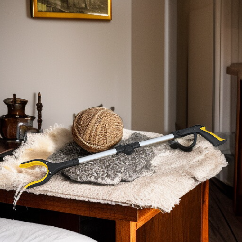 Pince à déchets portable pour propreté, longue poignée pliable, outil de rangement hygiénique