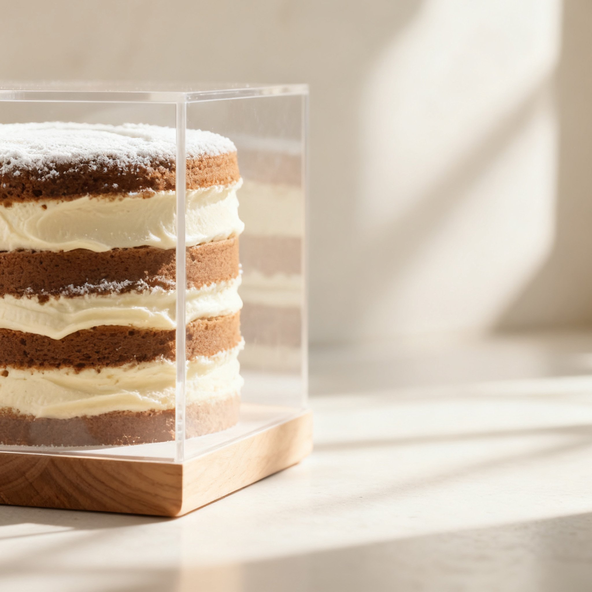 프리미엄 순수 생크림 케이크 단면