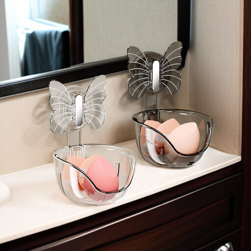 ビューティーエッグバスルーム収納ラックパンチフリー収納ボックスバスルーム吸盤壁掛け洗面化粧収納ラック