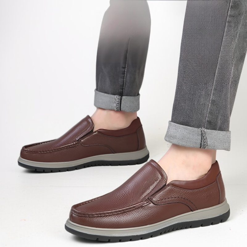 남성 비즈니스 구두 통풍 슬립온 로퍼 세트 남성 구두