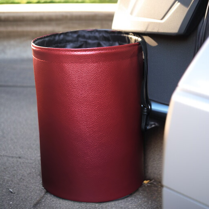 차량용 휴지통 접이식 수납 선반 다용도 자동차용 방수 파우치 휴지통