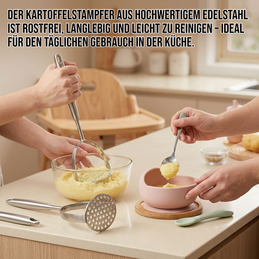 Kartoffelstampfer aus Edelstahl