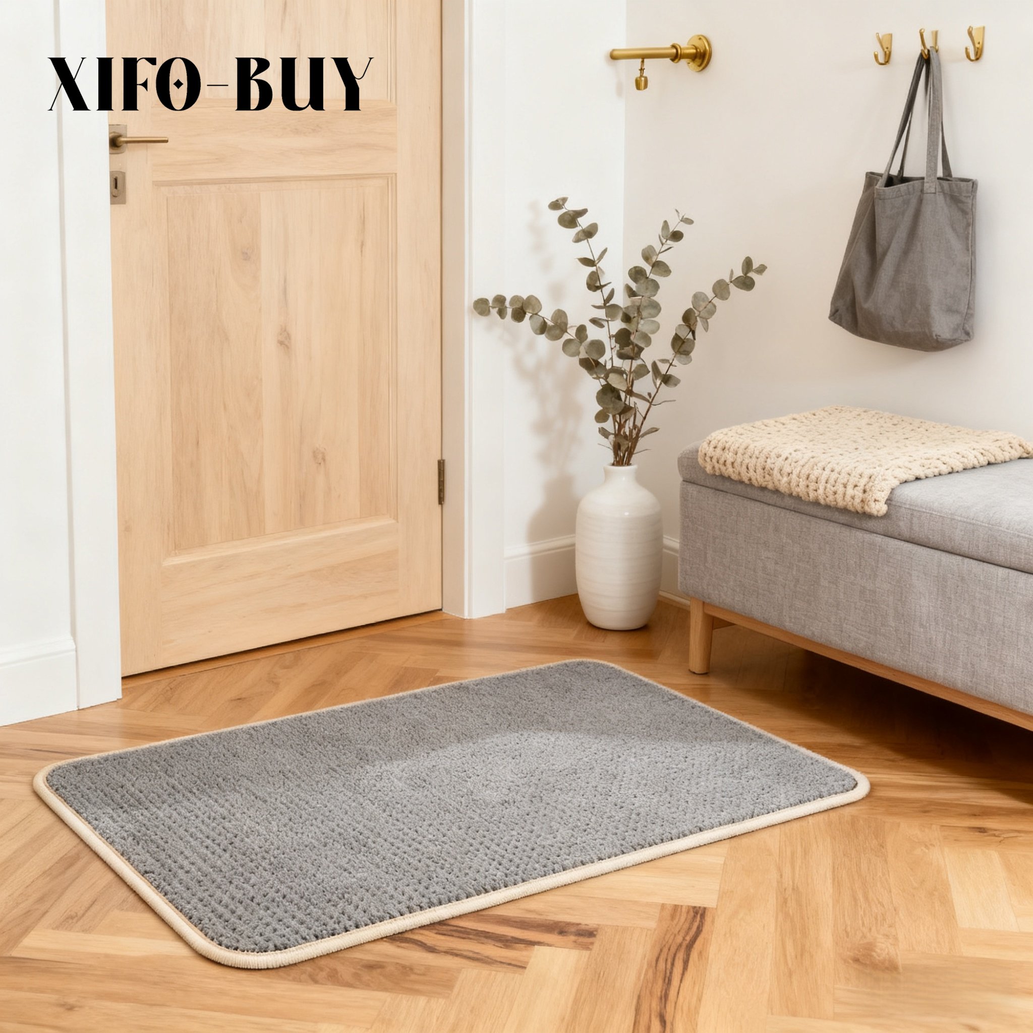 พรมปูพื้นบ้านแบบเรียบง่าย