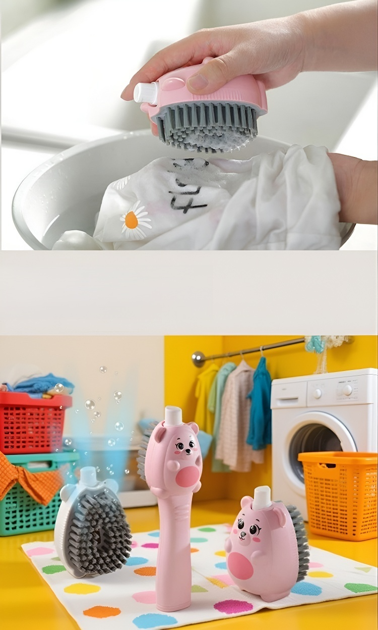 세탁 브러시로 옷을 세척하는 방법