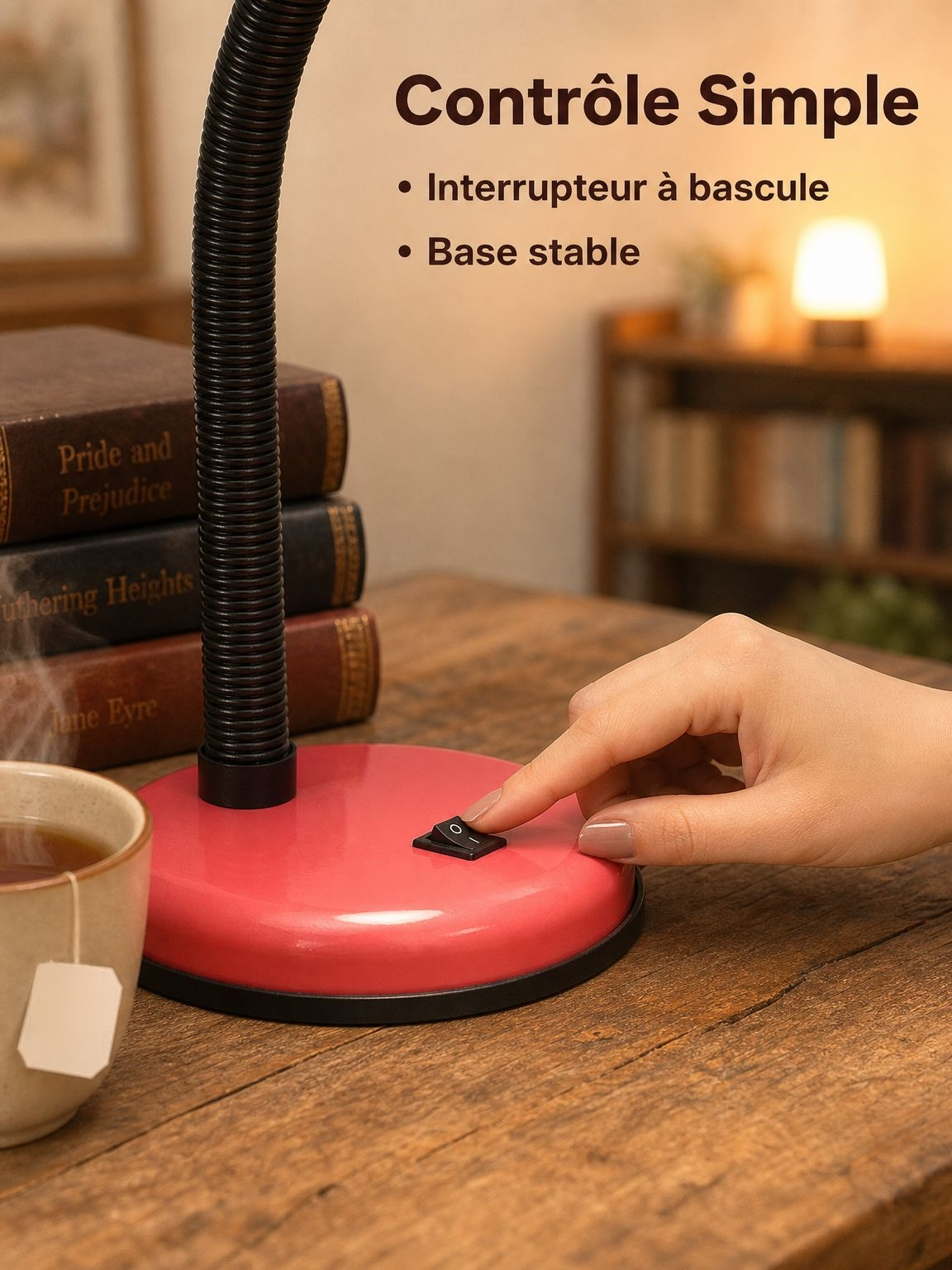 Lampe de bureau ergonomique avec réglage de l’angle pour un confort visuel optimal