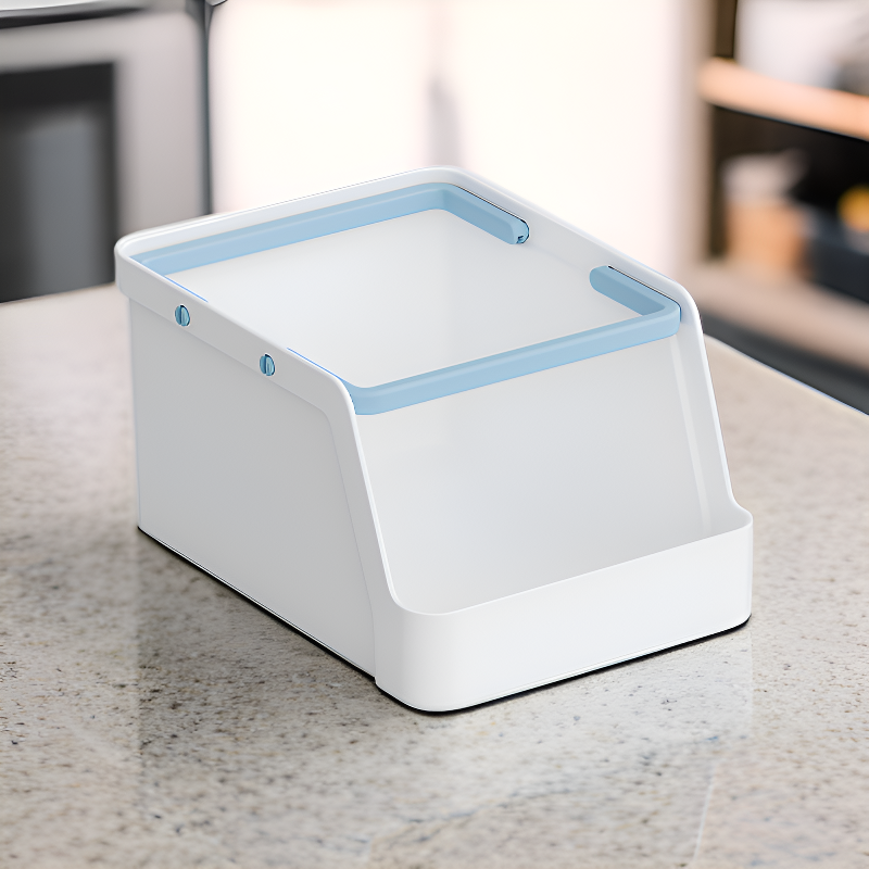 صندوق تخزين مستحضرات التجميل والأغراض المتنوعة بمقبض مكتبي