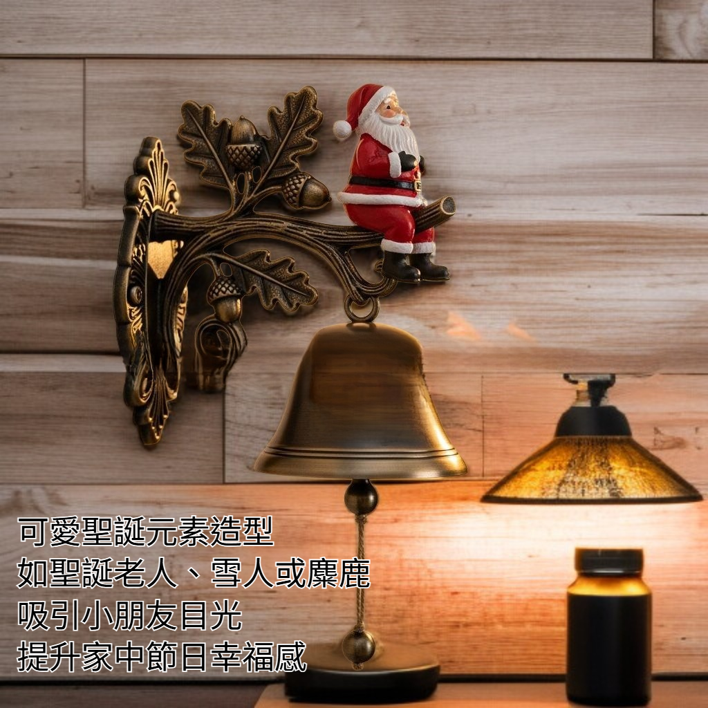 聖誕門鈴掛於家門裝飾效果