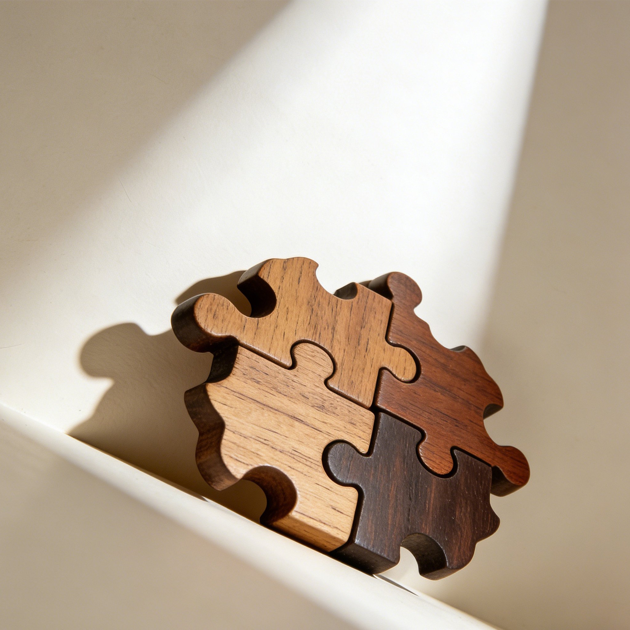 Juego de 5 salvamanteles de madera