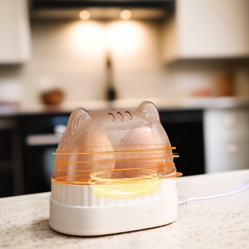 ミニポータブル透明卵蒸し