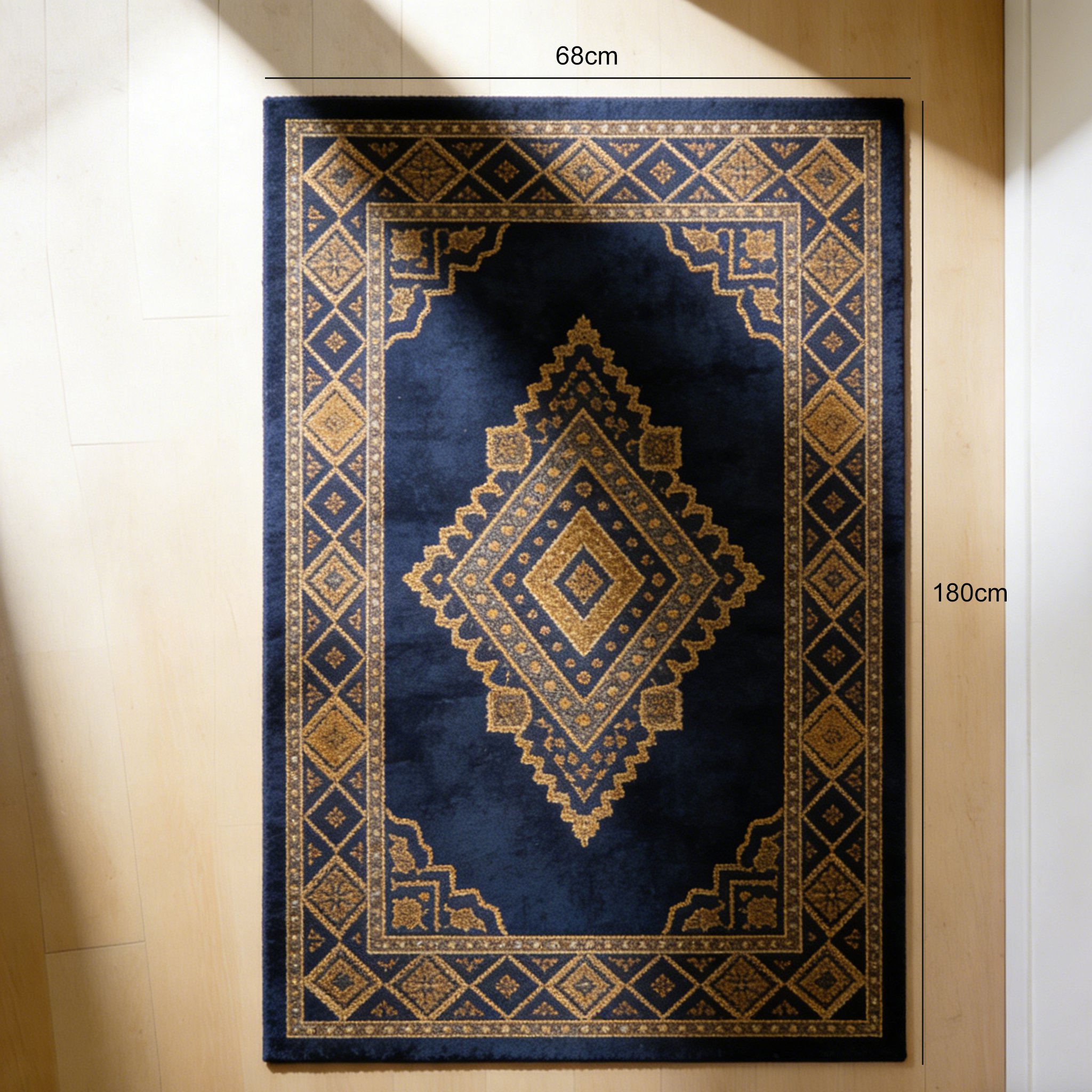 Covor confortabil așezat lângă pat