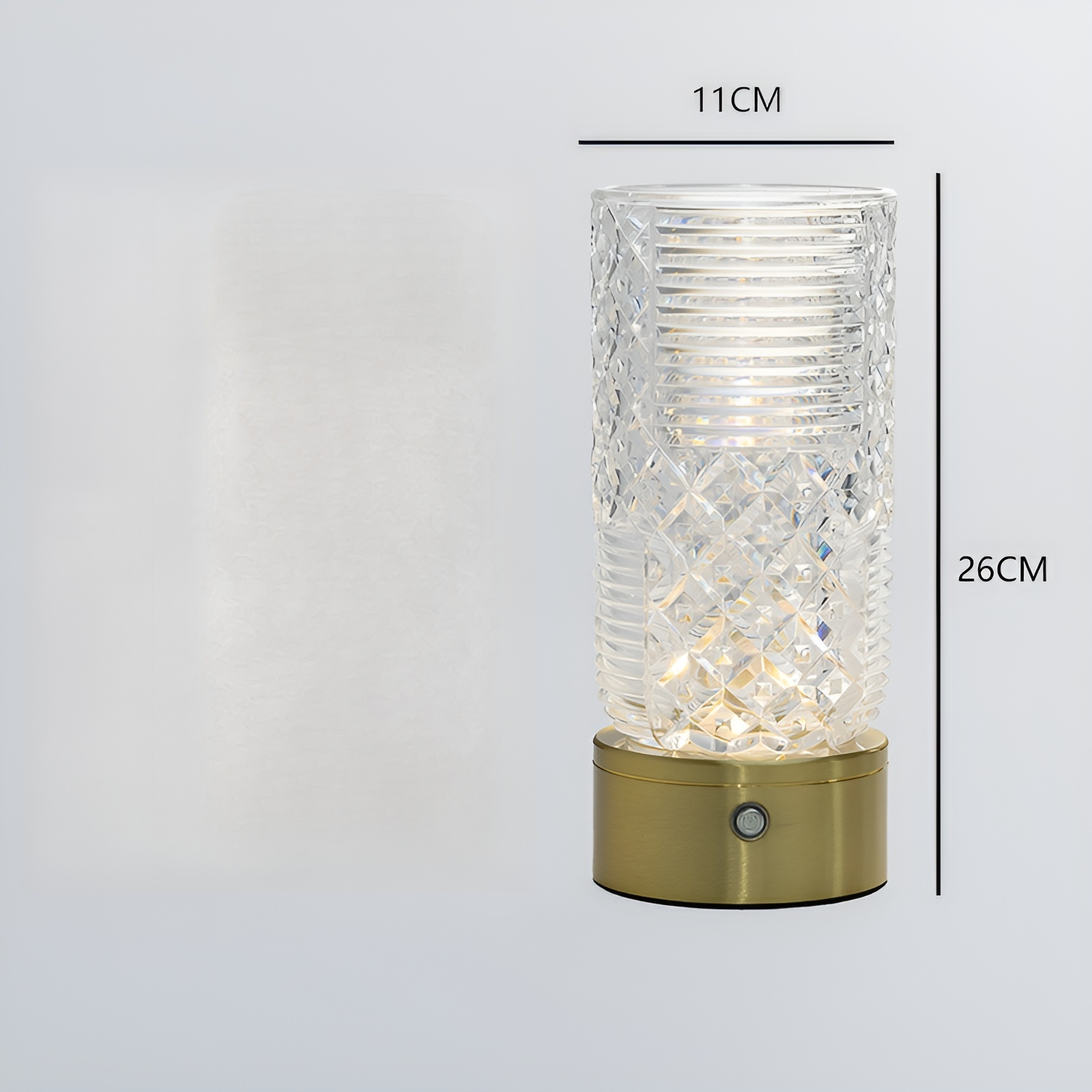 Vase LED style nordique avec éclairage d'ambiance