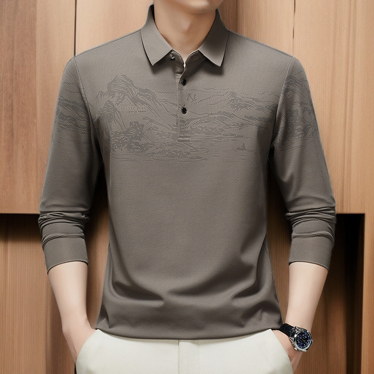 남자 캐주얼 긴팔 셔츠 비즈니스 캐주얼 터틀넥 긴팔 셔츠 남자 긴팔 티셔츠 남자 비즈니스 긴팔 셔츠