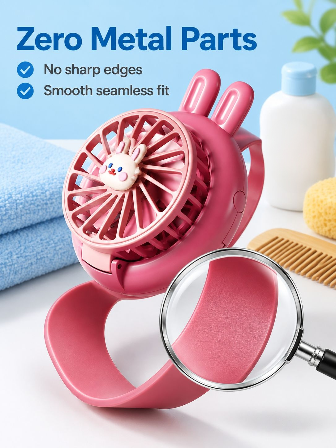 Stylish and lightweight mini fan for outdoor activities