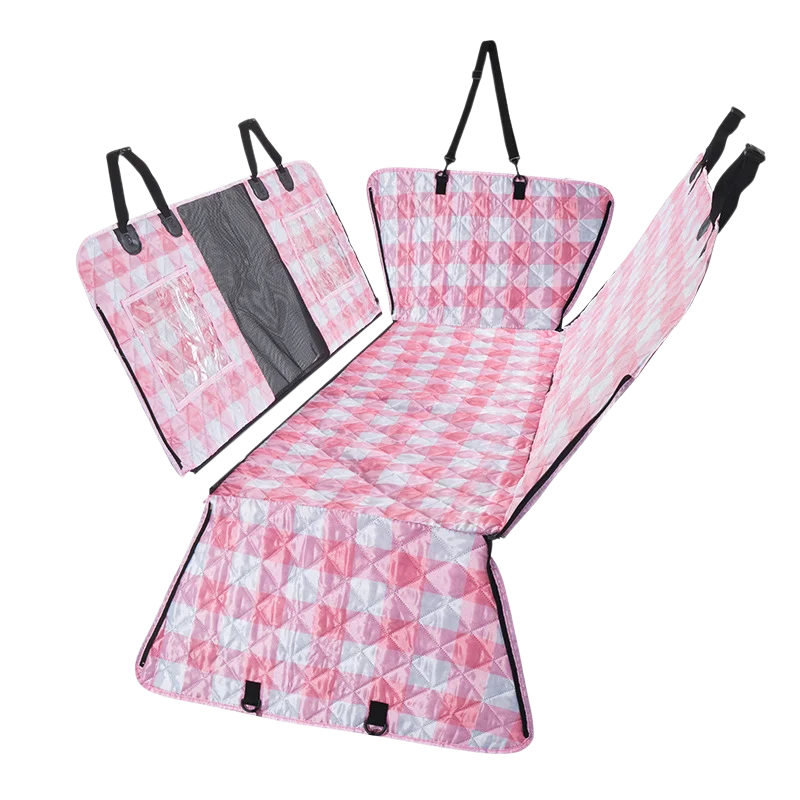 Pet car checkered mat