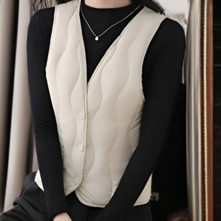 新しい冬スタイルの女性のダウンシルクベスト、軽量で暖かいフリースベスト、ショートベスト、インナーレイヤー