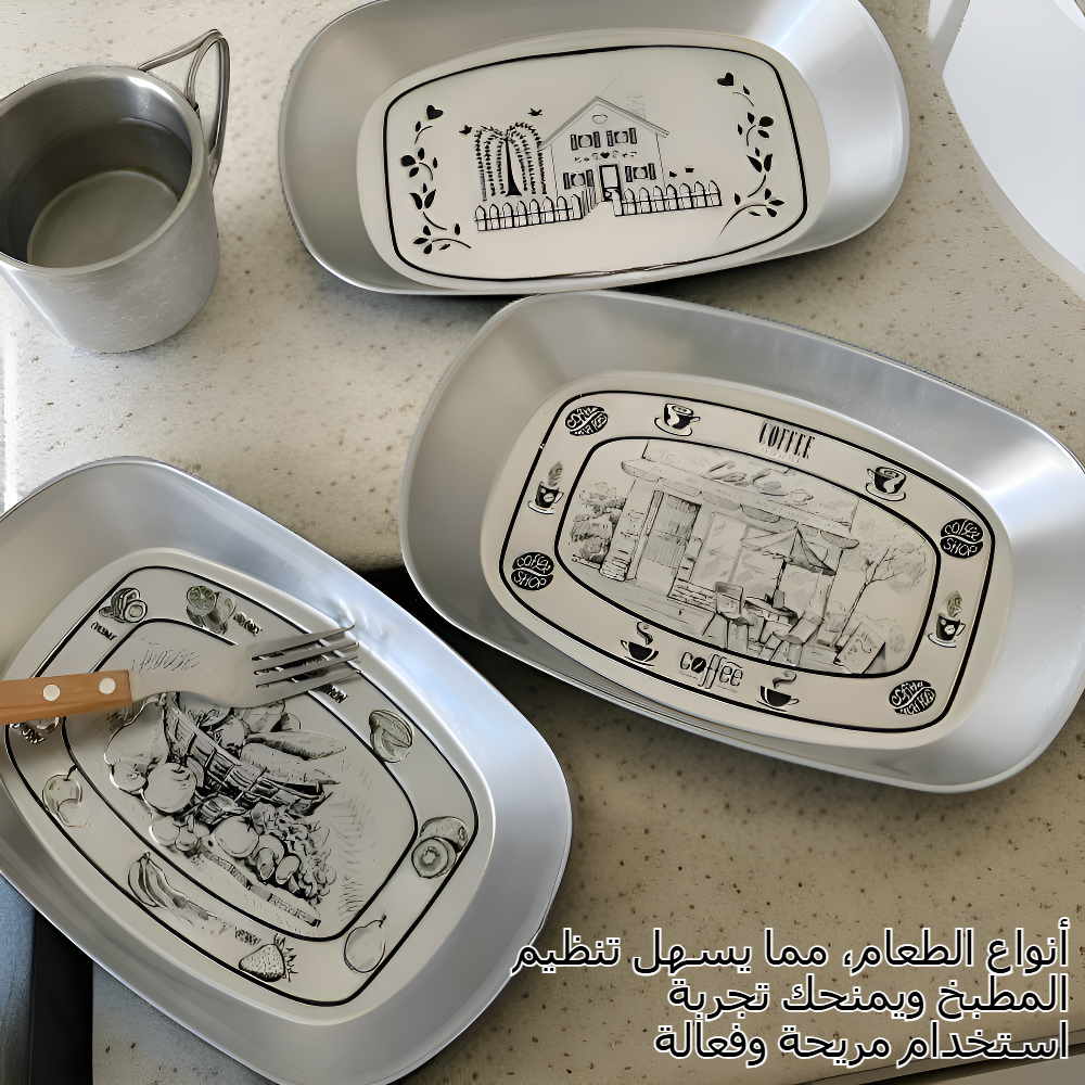 صينية متعددة الاستخدامات من الحديد الأمريكي لتخزين الطعام