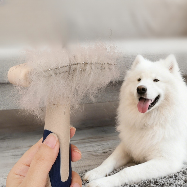 Pet Comb Dog Cat Thinning Hair Remover Dematting Rake Beauty Tool