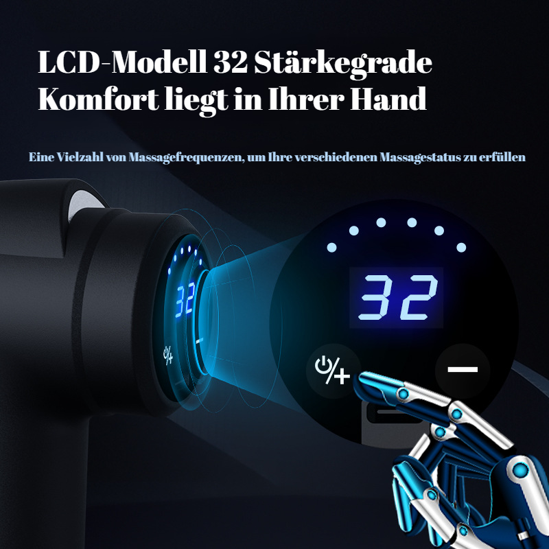 Mini tragbare leise Faszien Massagepistole, Nackenmuskel-Relaxgerät für Zuhause