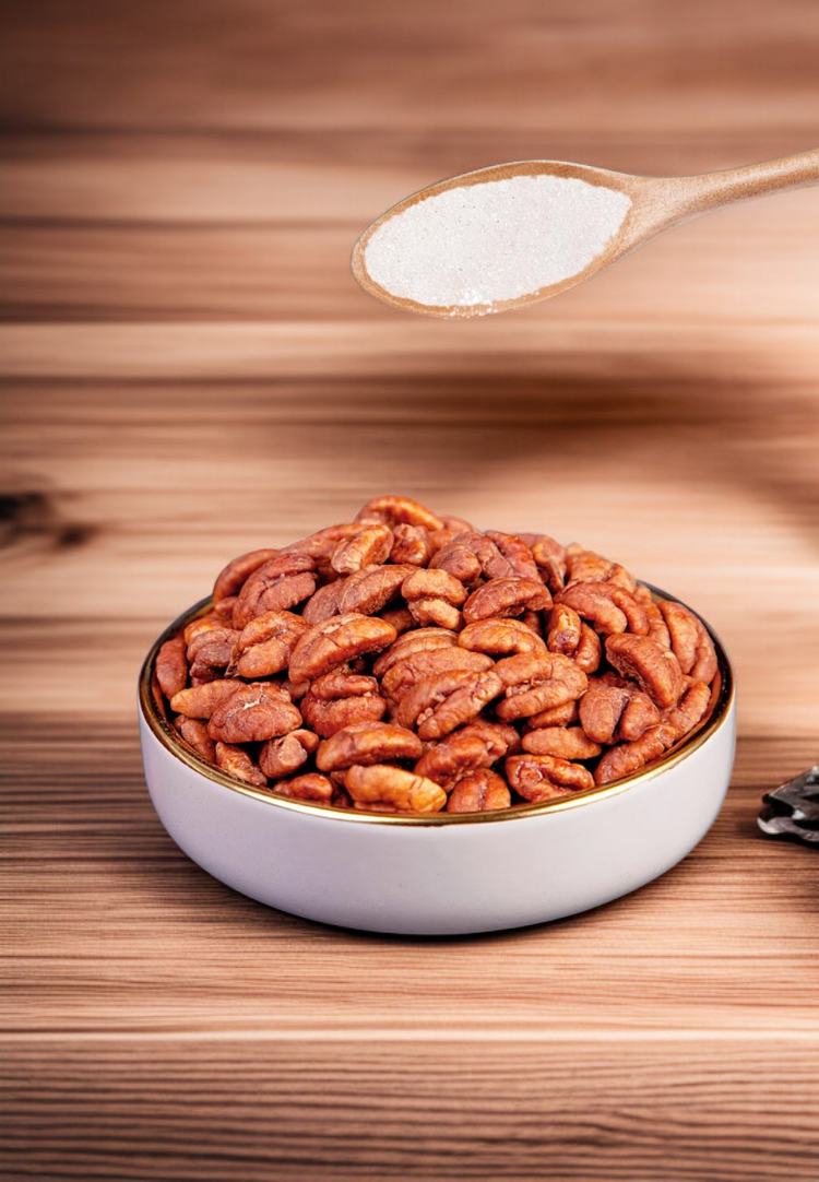 ヘルシーなナッツスナックの盛り付け例