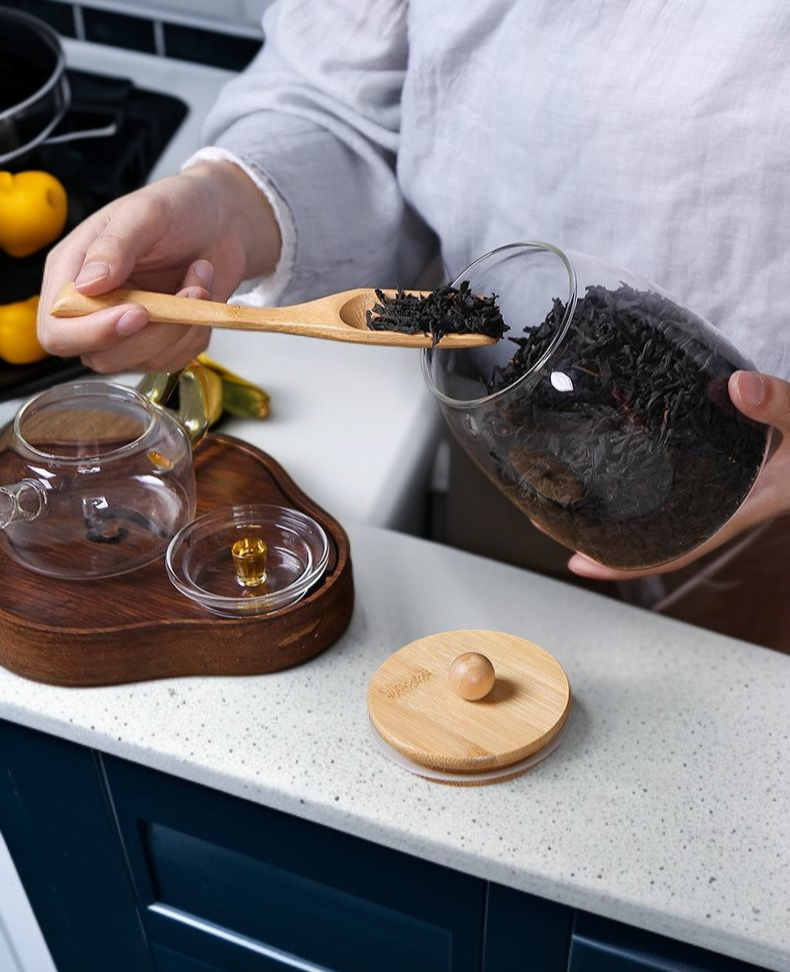 Envase para té de diseño moderno y natural