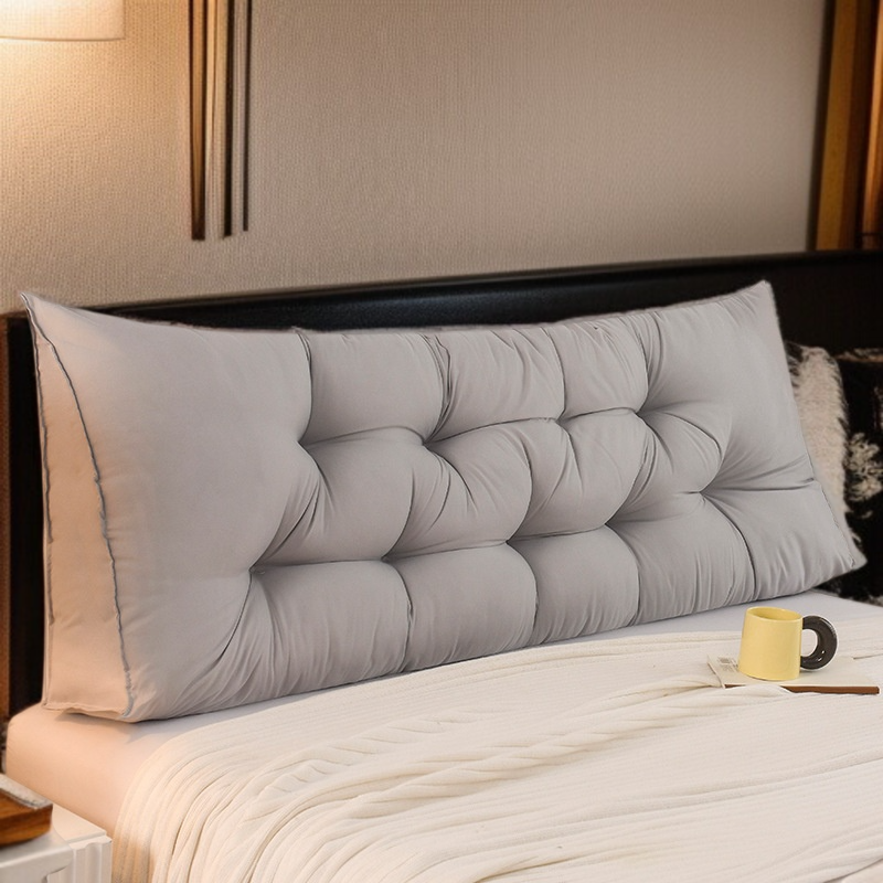 더블 침대 머리 쿠션 두꺼운 소프트백 롱 쿠션 삼각 플로팅 다다미 전용 등받이
