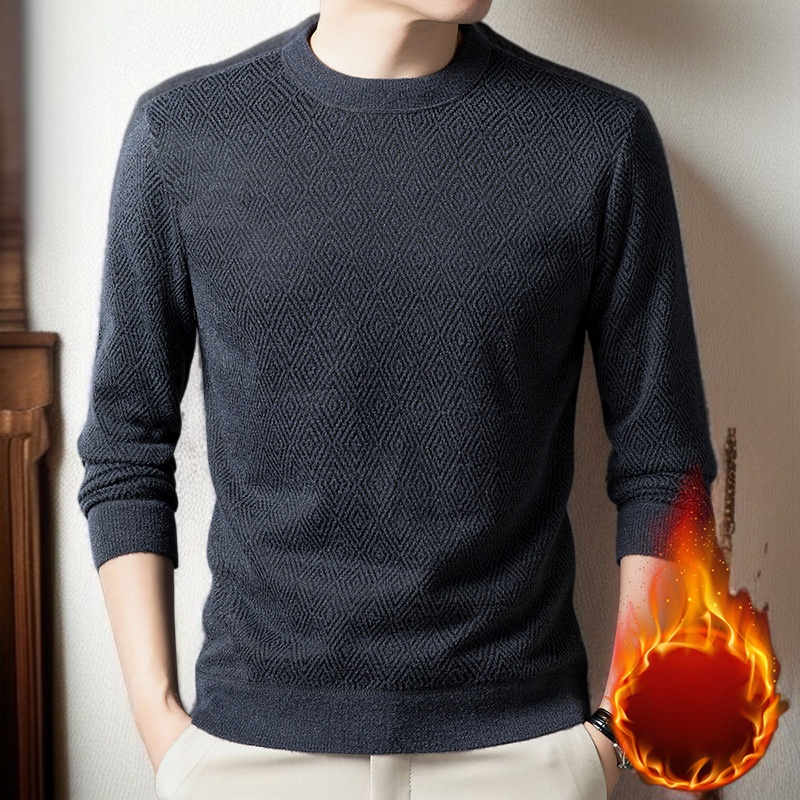 남자 추동 자카드 스웨터 남 기모 니트 레깅스 남자 니트 자카드 니트 레깅스