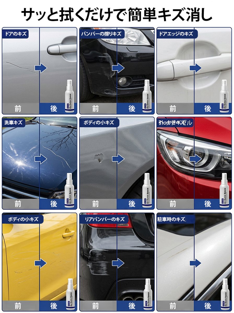 車用キズ消しスプレー