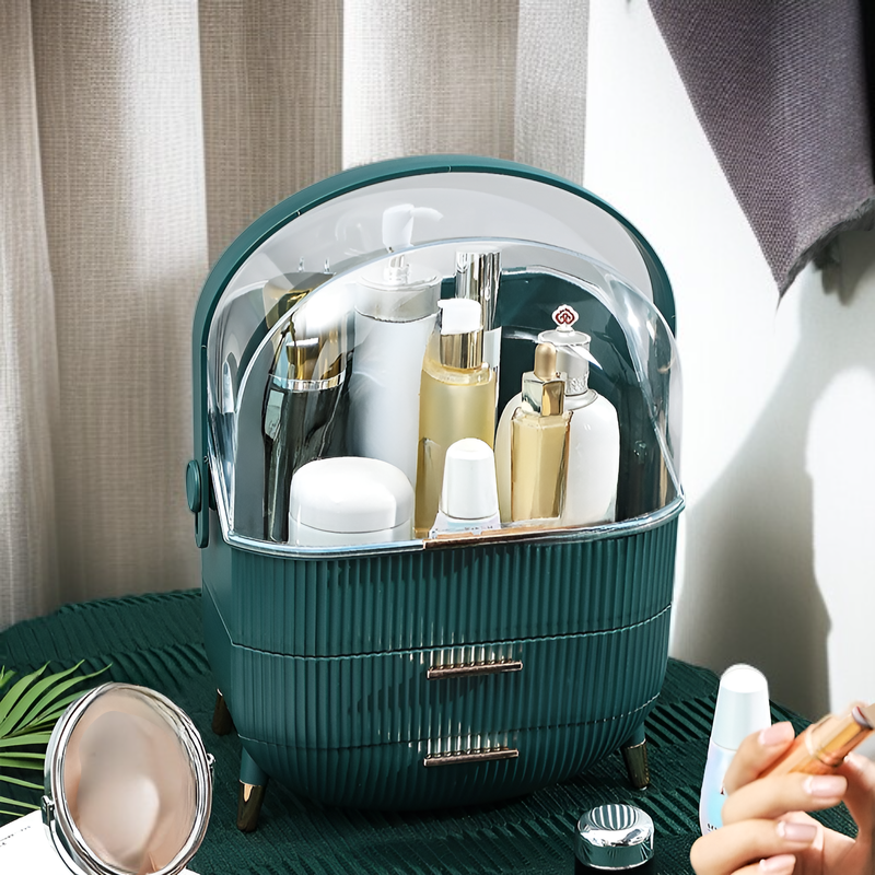 방진 방수 뚜껑이 있는 화장품 수납함
