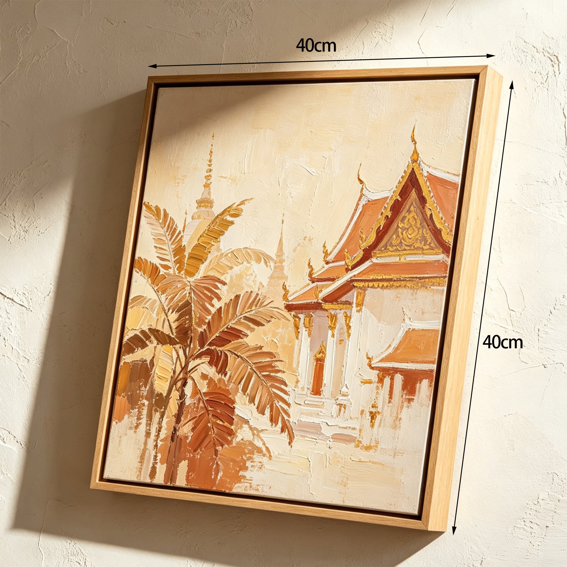 ภาพวาดศิลปะไทยแบบสีน้ำมันสำหรับตกแต่งบ้าน