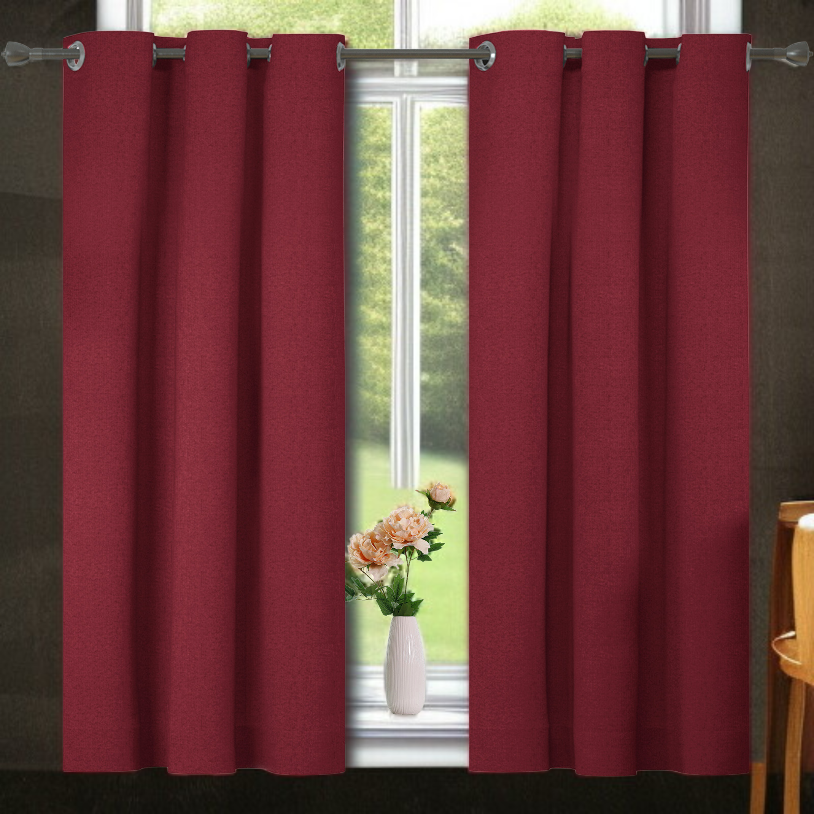 寝室ソリッドカラー高遮光遮光カーテン完成リビングルームバルコニーフル遮光カーテン