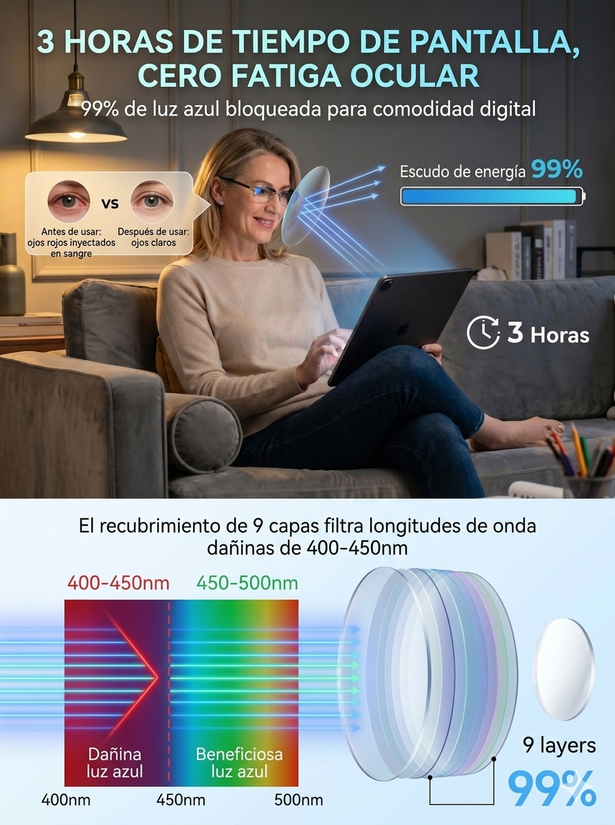 Las gafas que te acompañarán toda la vida: Ultraligeras y con autoenfoque.