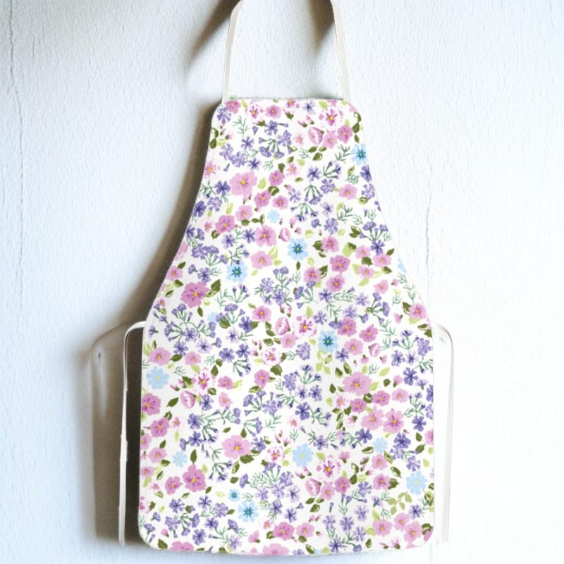 플라워 패턴 홈 베이킹 앞치마