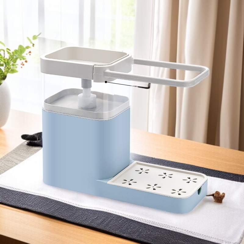 使いやすい自動ディスペンサー付きキッチン棚