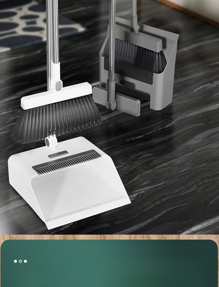 Soft broom bristles designed to collect dust and small debris