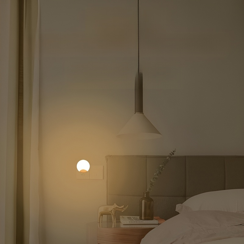 LED Nachtlicht mit Lichtsteuerung, energiesparend, für den Schlafbereich