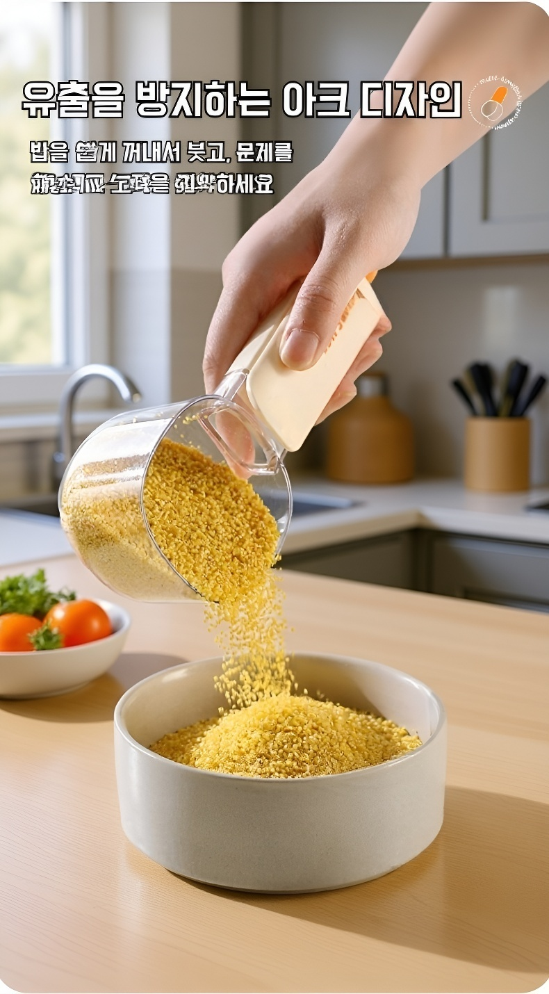 식품 계량에 적합한 다양한 크기의 계량 스푼 세트