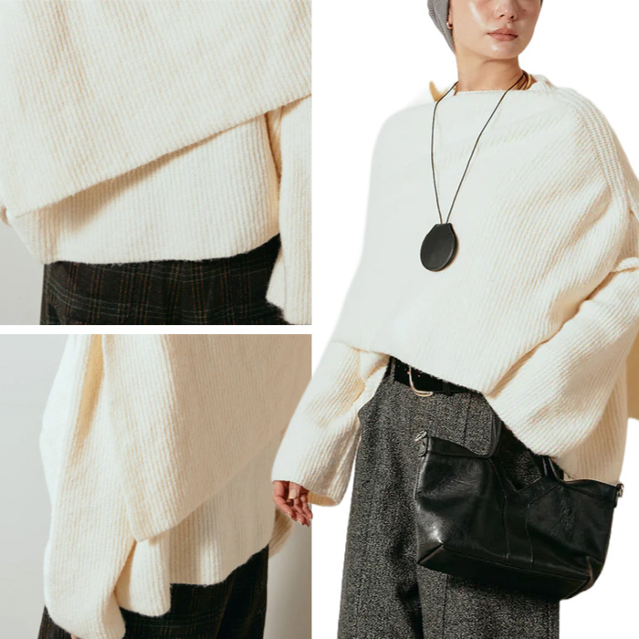 フレンチケープ風ニットトップス