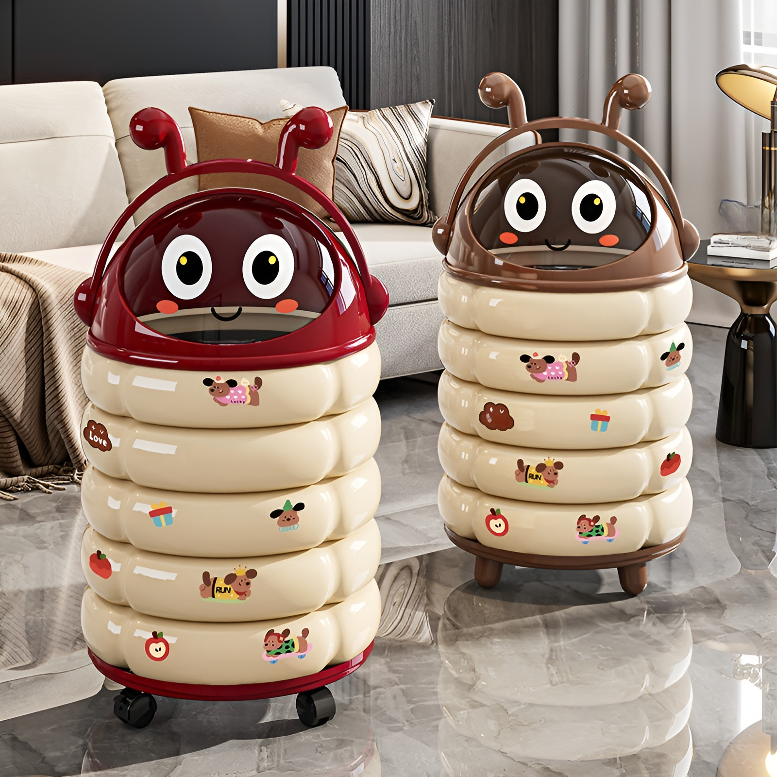 2026 New Household Living Room Bedroom Trash Can