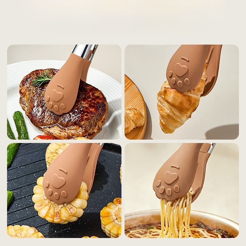 キッチン専用高温耐熱フードトングセット 家庭用食材トングツール
