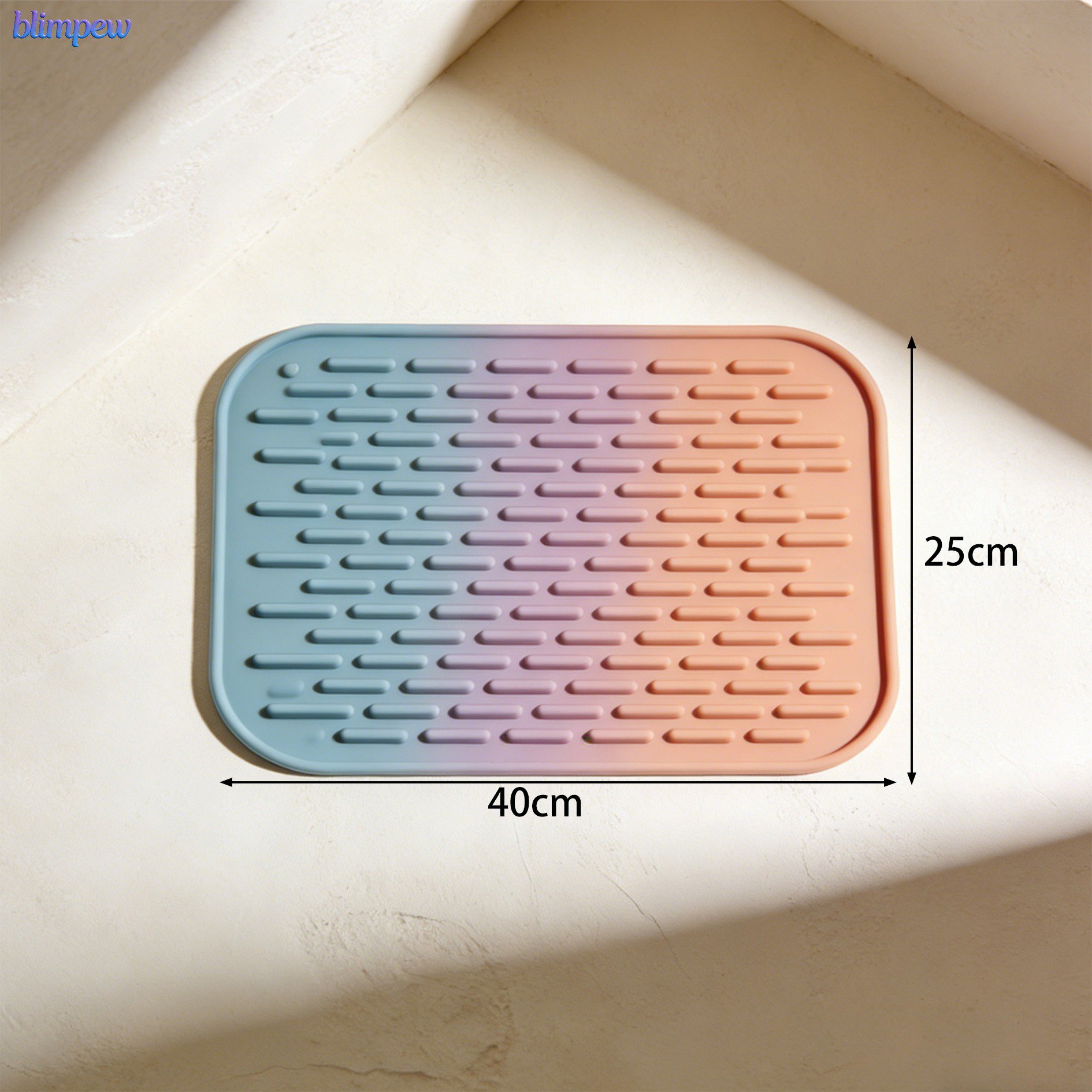 Durable silicone drain pad close-up view