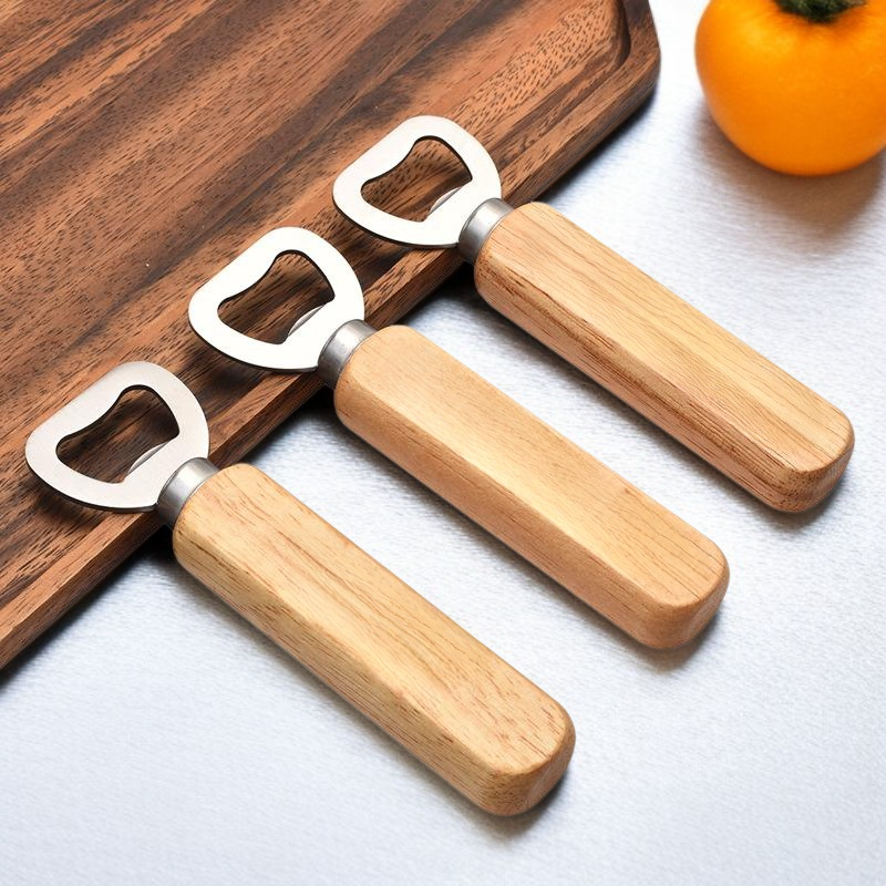 고무나무 손잡이 병따개