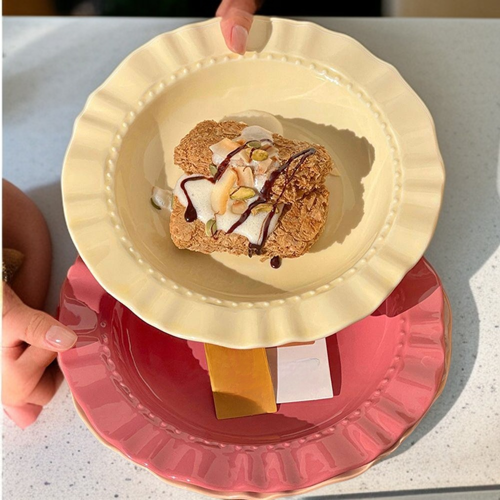 Ceramic Dining Plates with Dividers