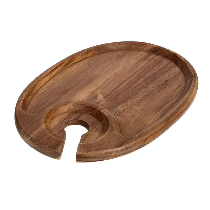 高脚カップトレイステーキ調理皿木製トレイ