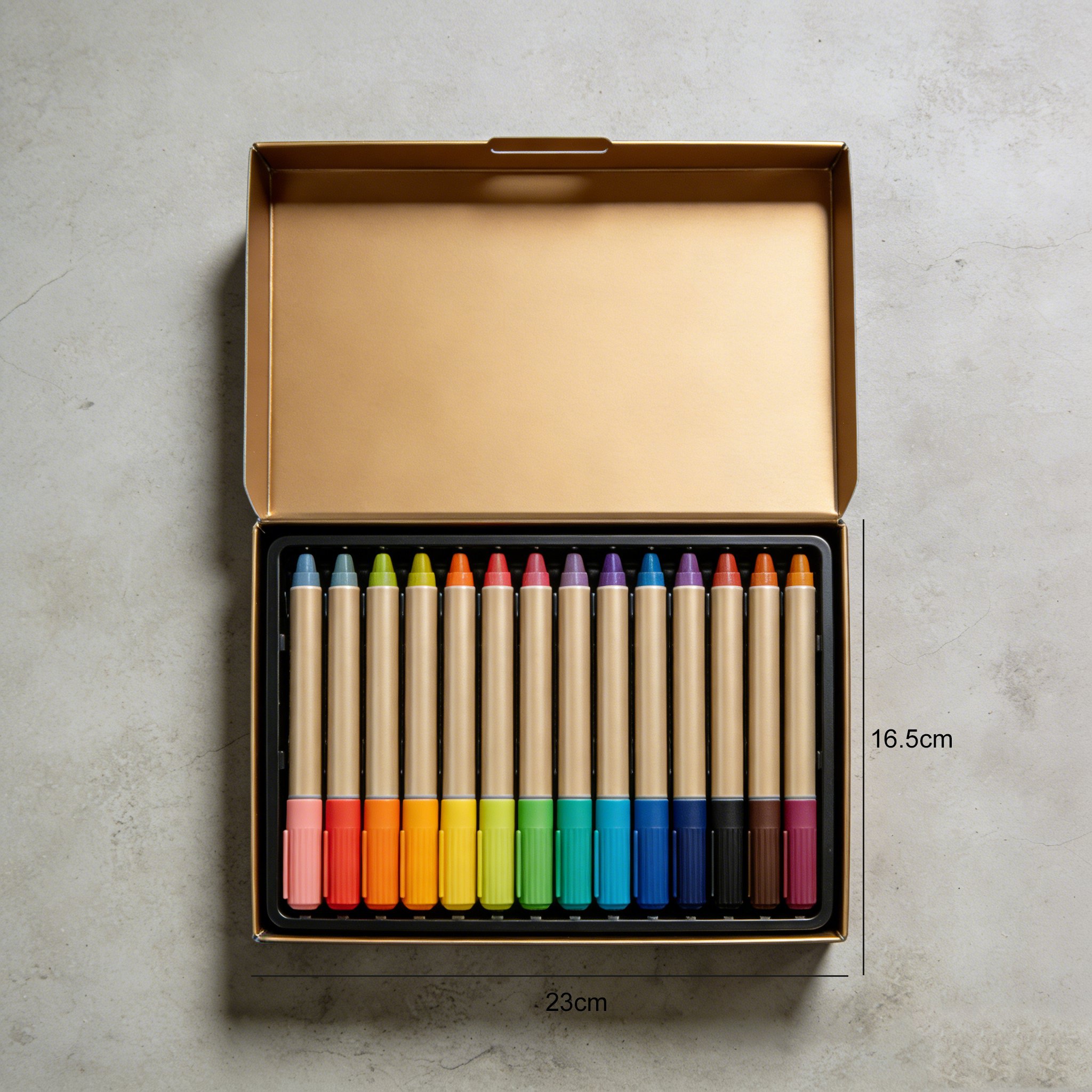 細字と太字のペン先を比較した画像